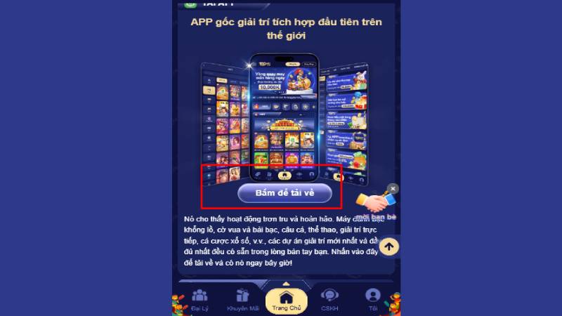 Tải app 100WIN đơn giản